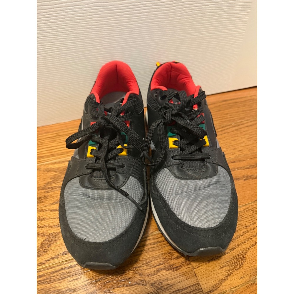 Champion 93Eighteen Mens Sneakers Black Grey Red Multi Color Low Top Shoes 8.5